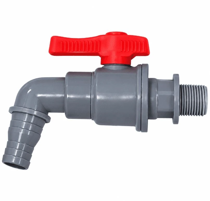 360° Rotating Plastic Bibcock With Hose Barb Outlet